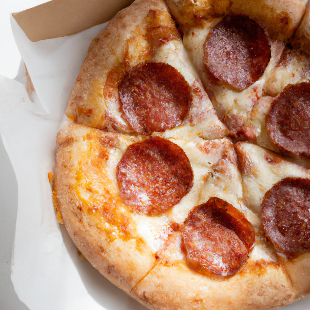 아침 햇살과 미니멀 피자 이미지